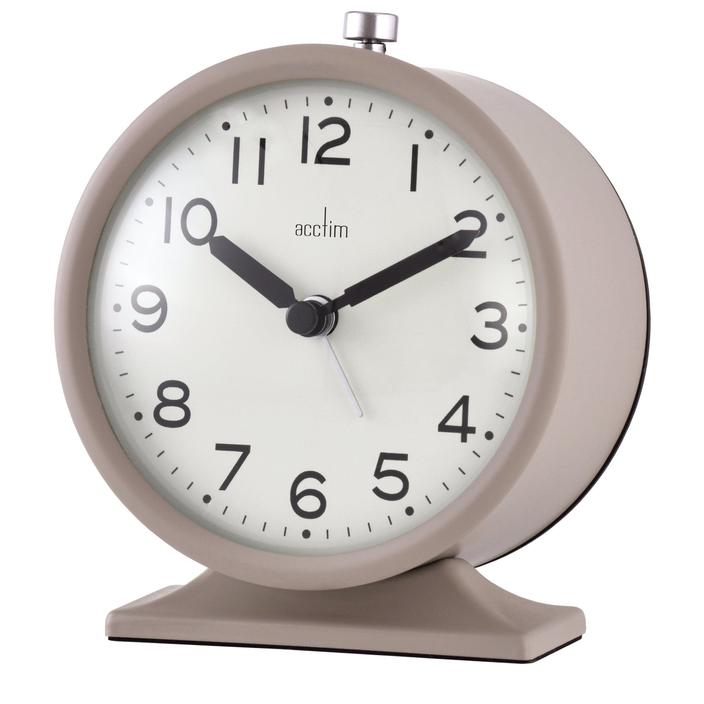 Acctim Penny Analogue Alarm Clock Latte - timeframedclocks