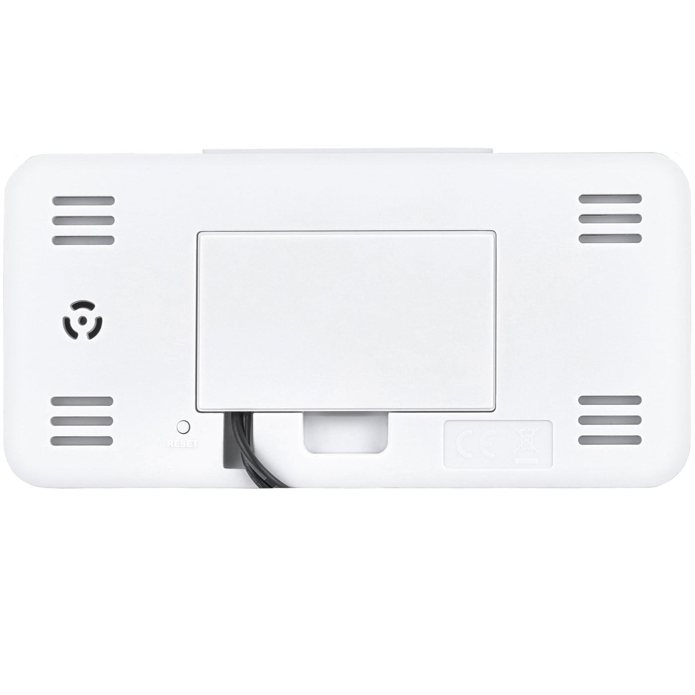 Acctim Rialto Radio Controlled Digital Alarm Clock White - timeframedclocks