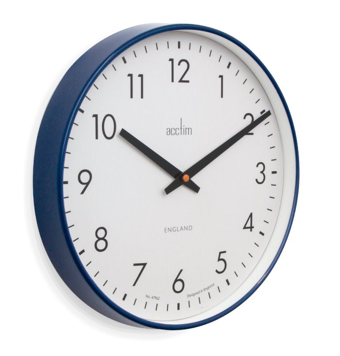 Acctim Riley Wall Clock Midnight *NEW* - timeframedclocks