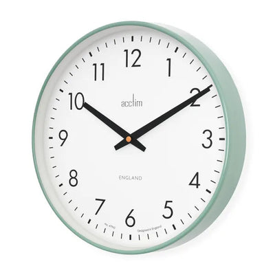 Acctim Riley Wall Clock Sage *NEW* - timeframedclocks