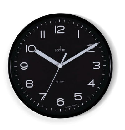 Acctim Runwell Wall Clock Raven *NEW* - timeframedclocks