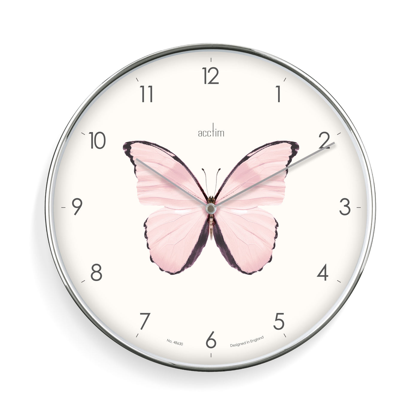 Acctim Society Wall Clock Butterfly - timeframedclocks