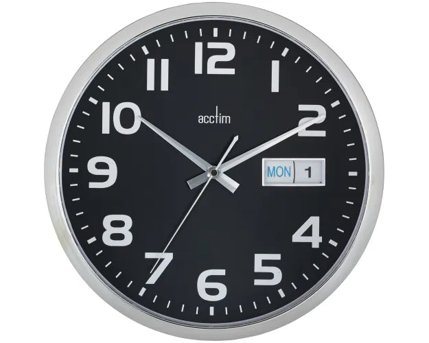 Acctim Supervisor Wall Clock Black *NEW* - timeframedclocks