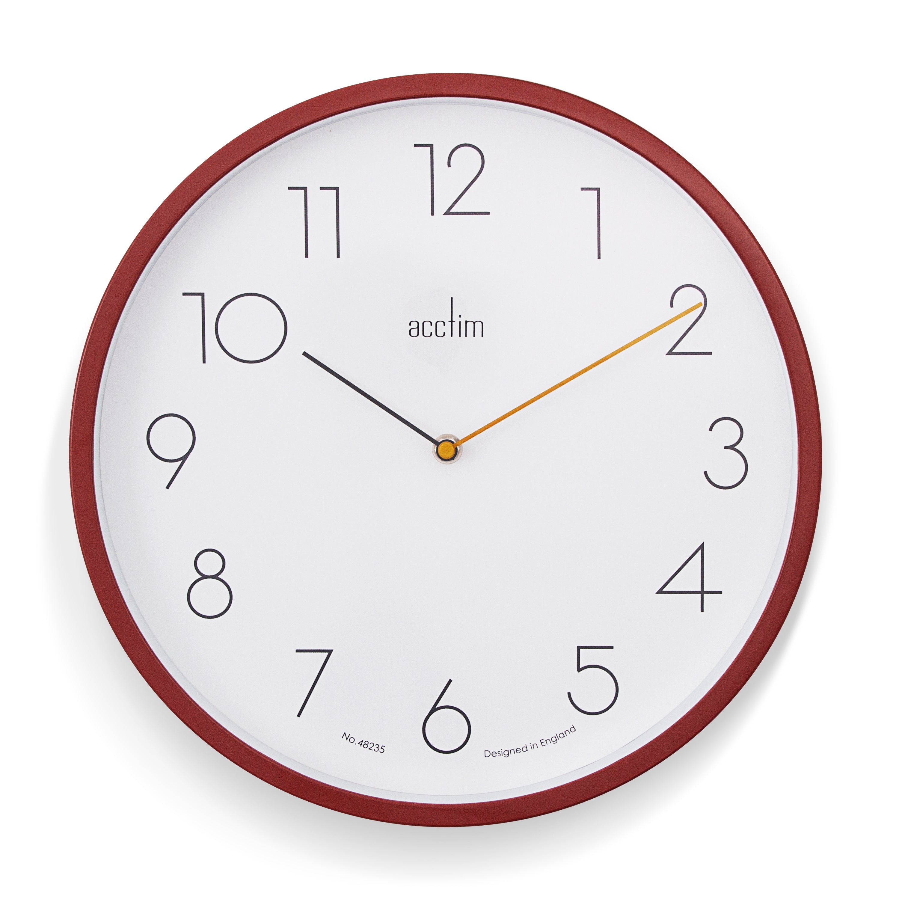 Acctim Taby Wall Clock Soft Coral *TO CLEAR* – timeframed clocks