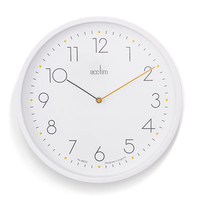 Acctim Taby Wall Clock White - timeframedclocks