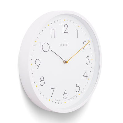 Acctim Taby Wall Clock White - timeframedclocks