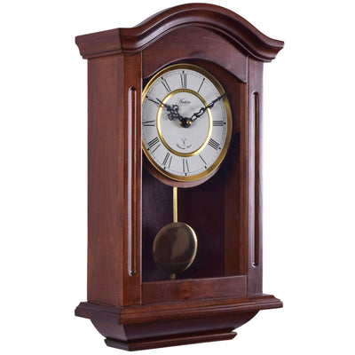 Acctim Thorncroft Radio Controlled Dark Wooden Wall Clock - timeframedclocks