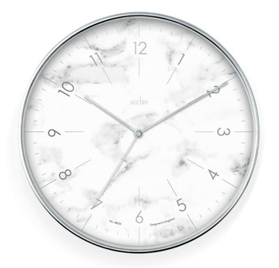 Acctim Webster Wall Clock Chrome *NEW* - timeframedclocks