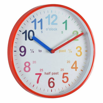 Acctim Wickford Children's Wall Clock Red - timeframedclocks
