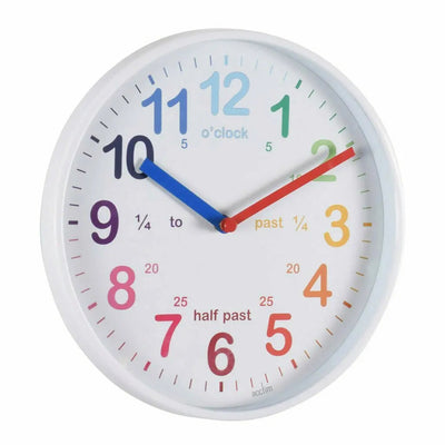 Acctim Wickford Children's Wall Clock White - timeframedclocks