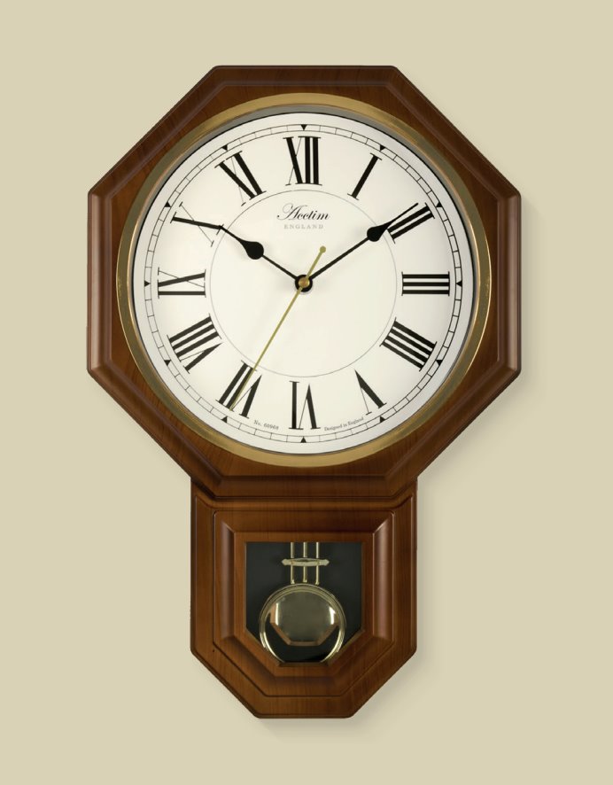 Acctim Woodstock Pendulum Wall Clock *STOCK DUE MARCH* - timeframedclocks
