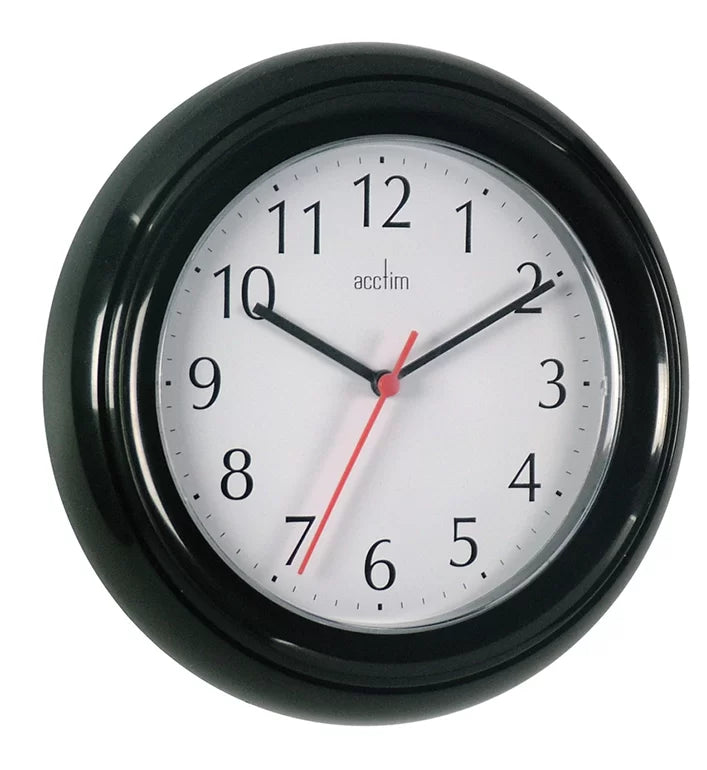 Acctim Wycombe Wall Clock Black *NEW* - timeframedclocks