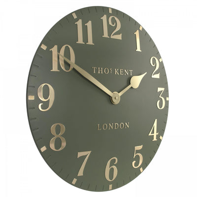 Arabic Wall Clock 20" (51cm) Lichen Green *NEW* - timeframedclocks