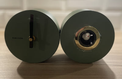 Karlsson Duo Cuckoo Wall or Desk Clock Jungle Green - timeframedclocks