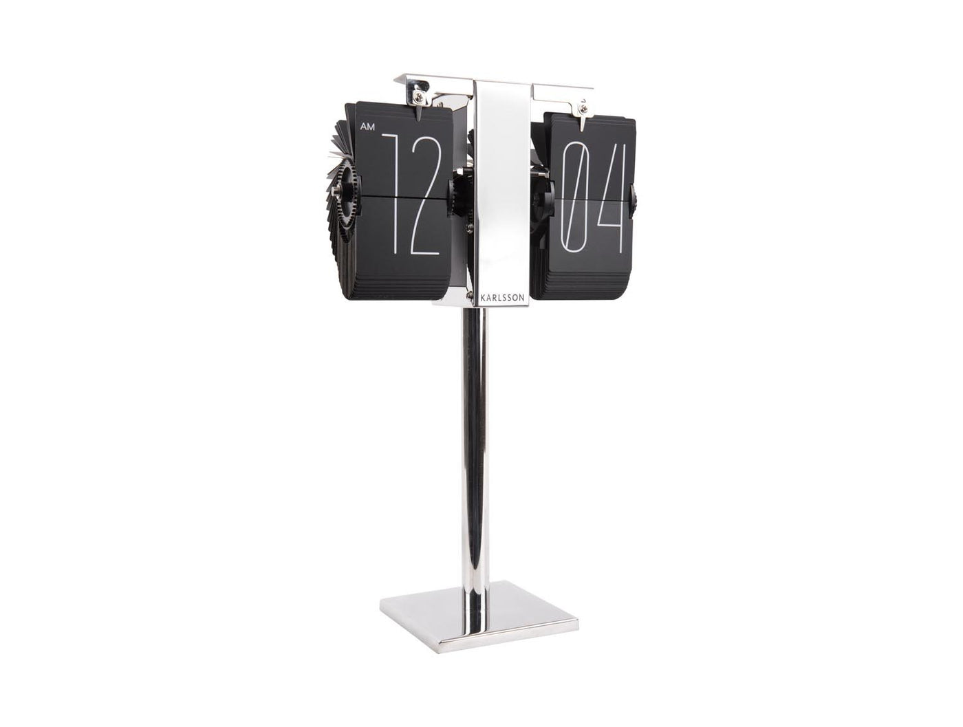 Karlsson Flip Flip Flap Clock No Case Mini Wall Or Desk Black (20.5cmx35cm) - timeframedclocks