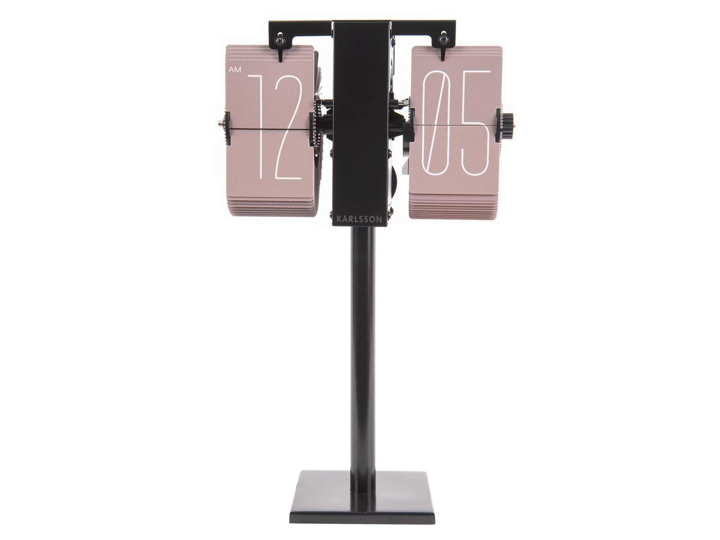 Karlsson Flip Flap Clock No Case Mini Wall Or Desk Faded Pink (20.5cmx35cm) - timeframedclocks