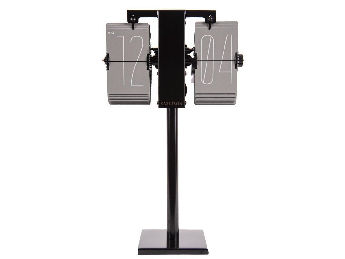 Karlsson Flip Flap Clock No Case Mini Wall Or Desk Warm Grey (20.5cmx35cm) - timeframedclocks