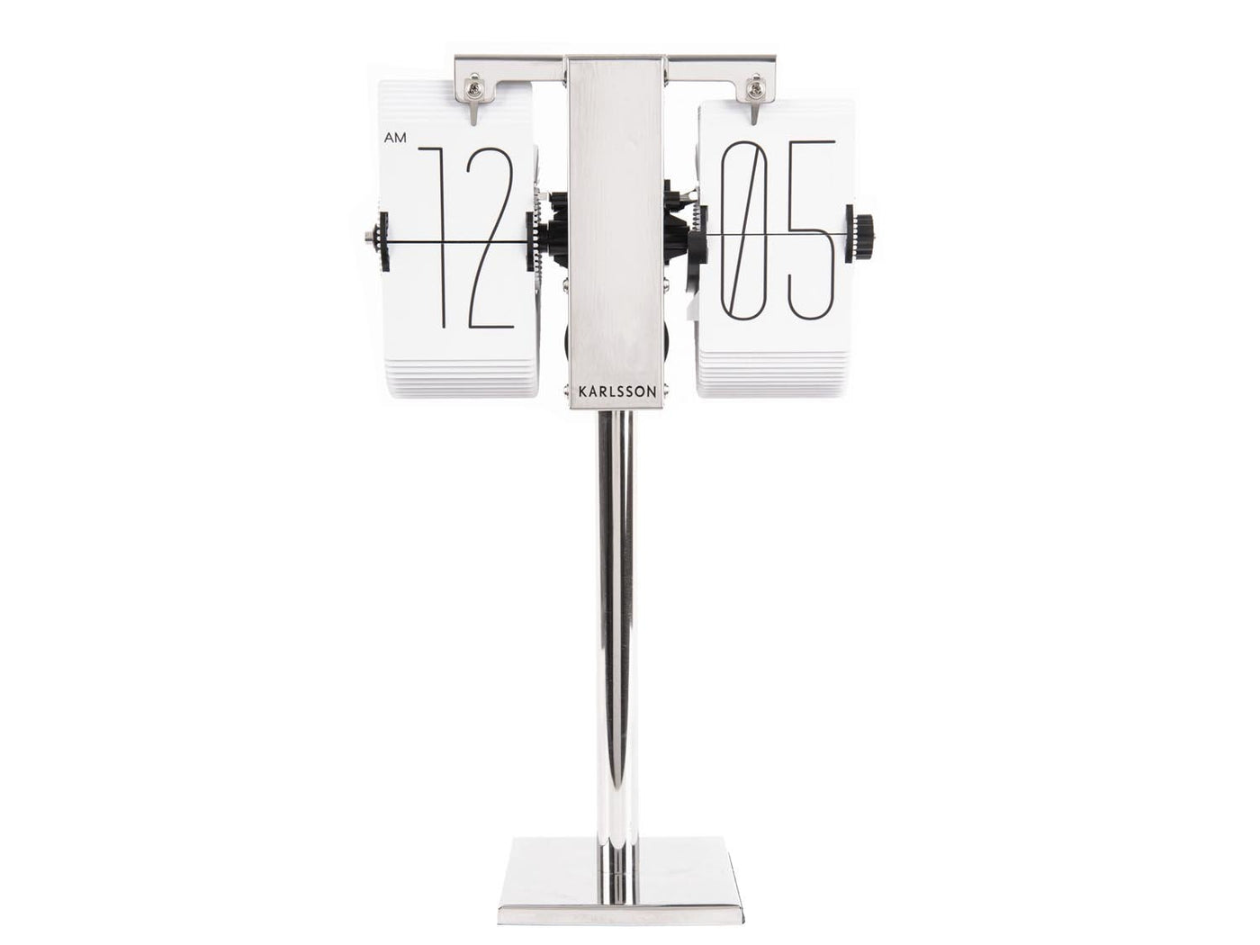 Karlsson Flip Flap Clock No Case Mini Wall Or Desk White (20.5cmx35cm) - timeframedclocks