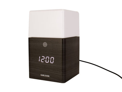 Karlsson Frosted Light LED Alarm Clock Black - timeframedclocks