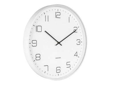 Karlsson Lofty Wall Clock Matt White - timeframedclocks