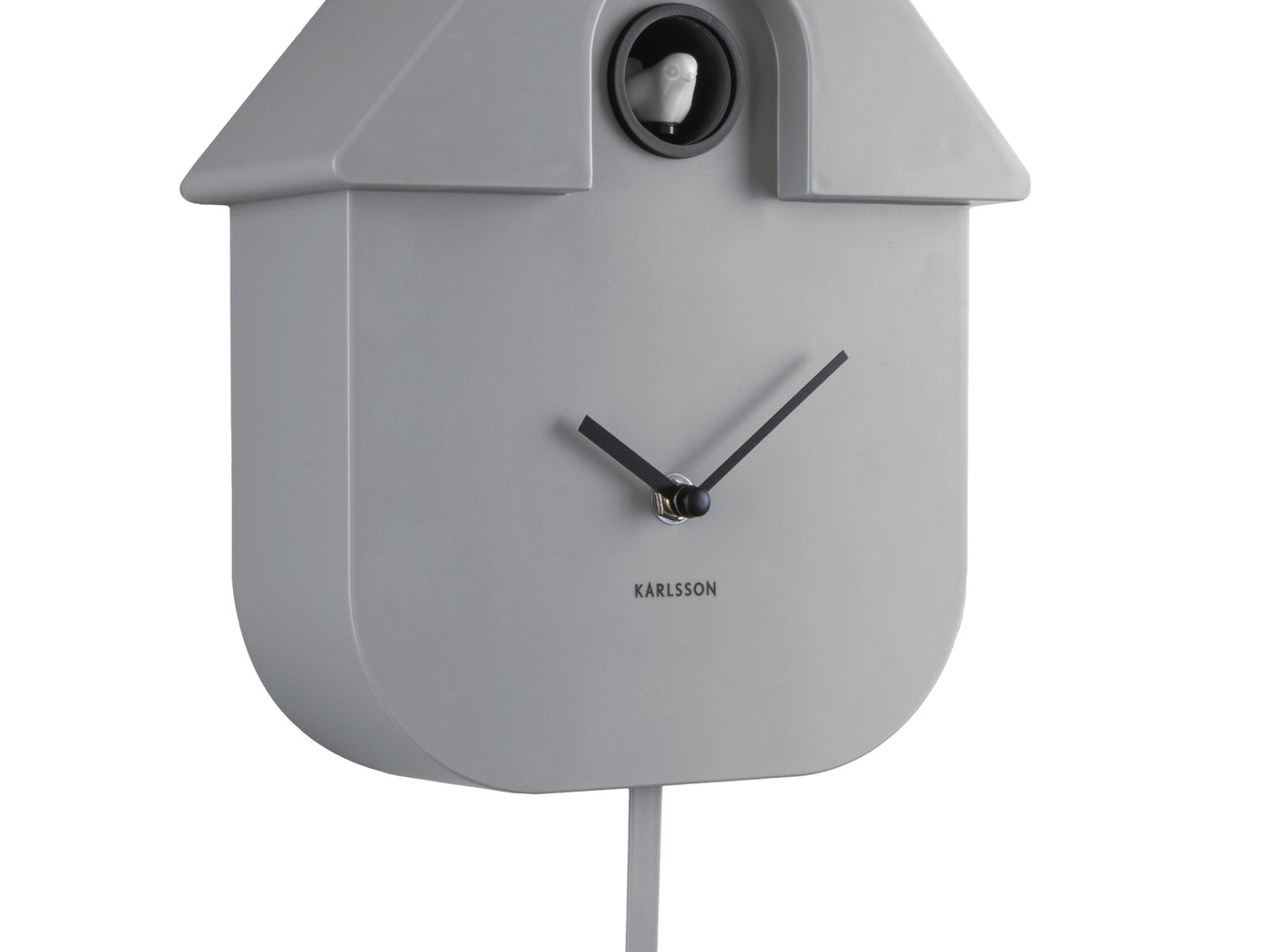 Karlsson Modern Cuckoo Wall Clock Mouse Grey - timeframedclocks