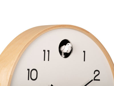 Karlsson Natural Cuckoo Wall Clock White - timeframedclocks