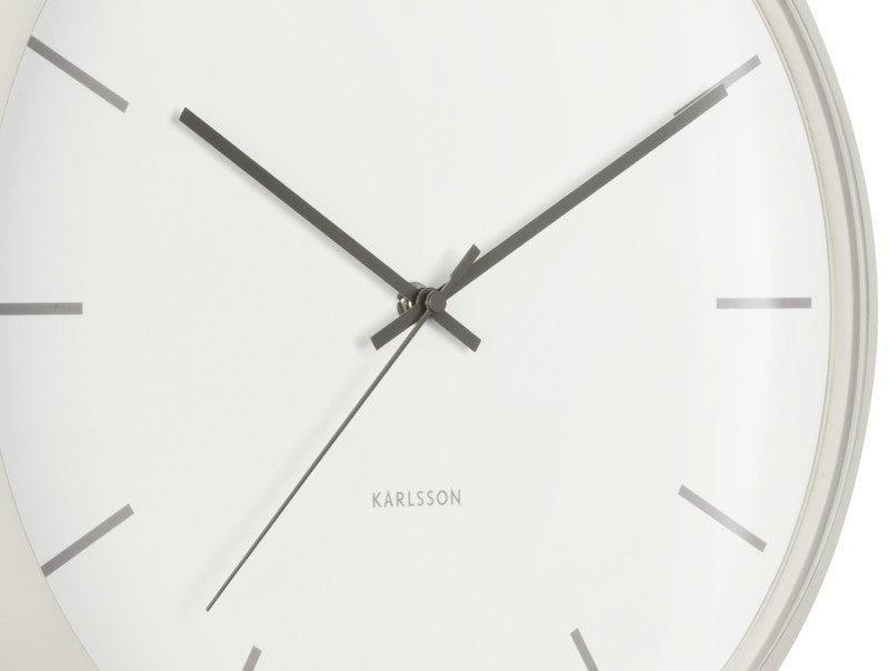 Karlsson Nirvana Globe Wall Clock Warm Grey - timeframedclocks
