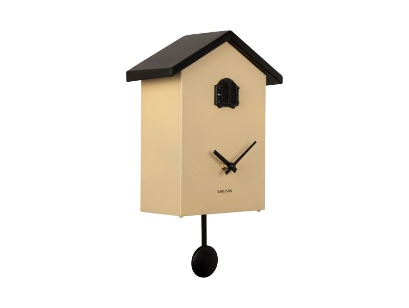 Karlsson Traditional Cuckoo Wall Clock Sand Brown *FREE NEXT DAY DELIVERY** - timeframedclocks