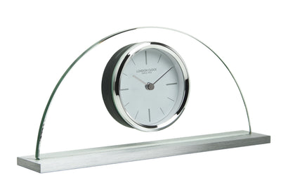 London Clock Company. Magnitude Mantel Clock Silver - timeframedclocks