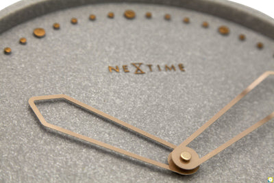 NeXtime Cross Wall Clock Grey - timeframedclocks