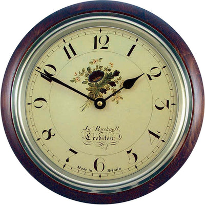 Roger Lascelles London. Classic Wooden Wall Clock Crediton Design - timeframedclocks