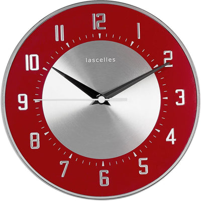 Roger Lascelles London. Deco Domed Wall Clock Red - timeframedclocks