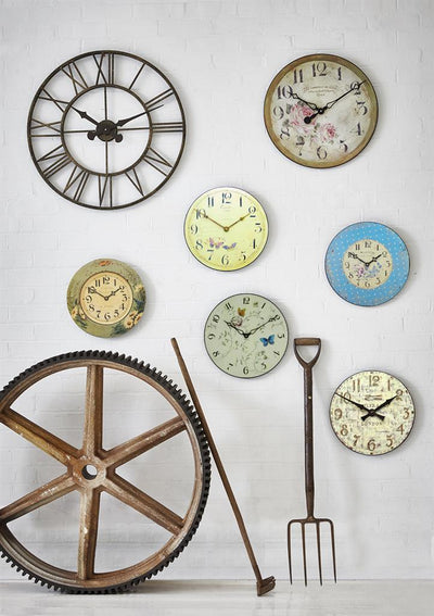 Roger Lascelles London. Butterflies Wall Clock - timeframedclocks