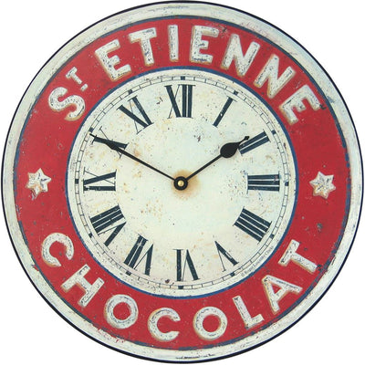 Roger Lascelles London. Chocolate French Street Wall Clock - timeframedclocks