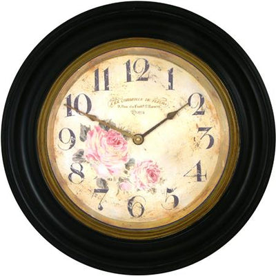 Roger Lascelles London. Framed Wooden Florist Wall Clock - timeframedclocks