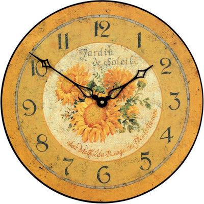 Roger Lascelles London. French Sunflower Wall Clock - timeframedclocks