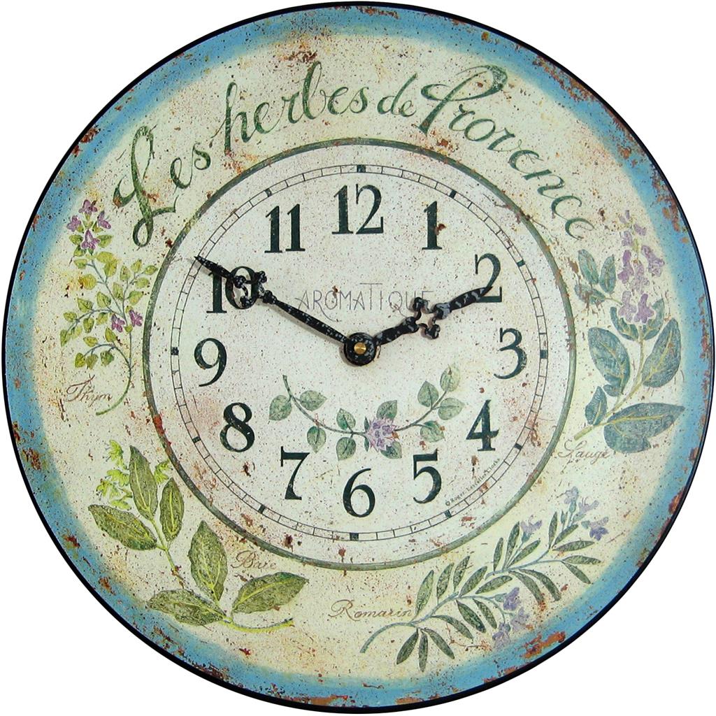 Roger Lascelles London. Wild Herbs French Wall Clock - timeframedclocks