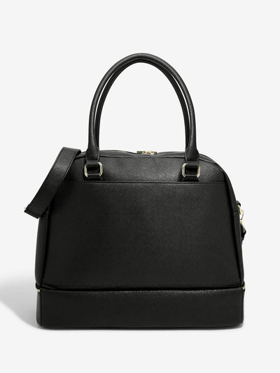 Stackers. Black Saffiano Handbag - timeframedclocks