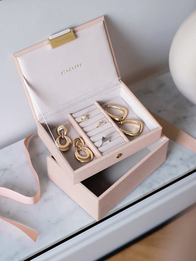 Stackers. Blush &Gold Mini Jewellery Box Set - timeframedclocks