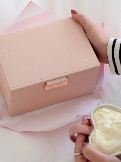 Stackers. Blush & Rose Gold Mini Jewellery Box Set - timeframedclocks