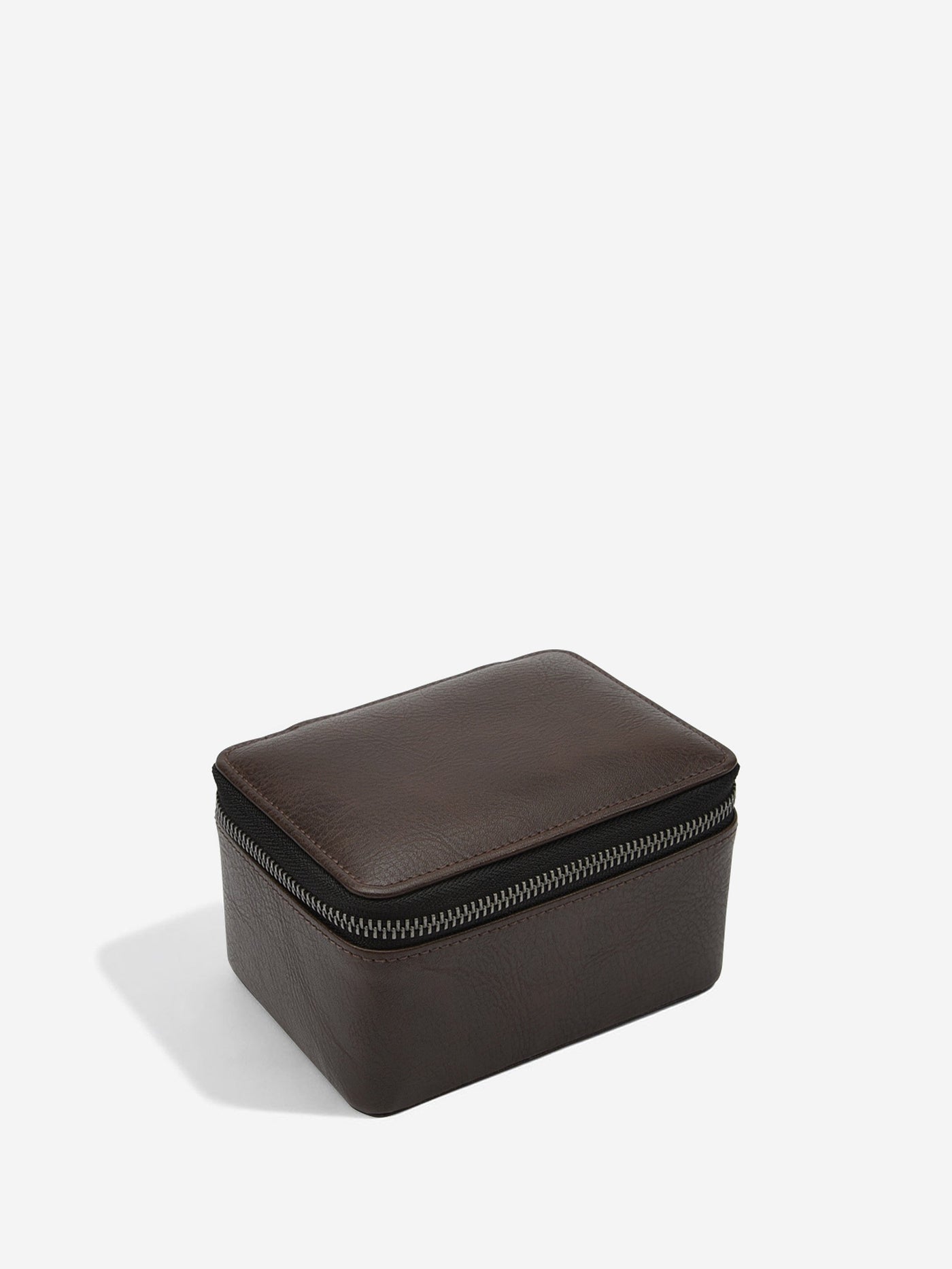 Stackers. Brown Large Zipped Travel Watch Box - timeframedclocks