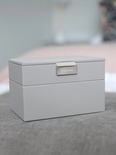 Stackers. Grey Pebble Mini Jewellery Box Set - timeframedclocks