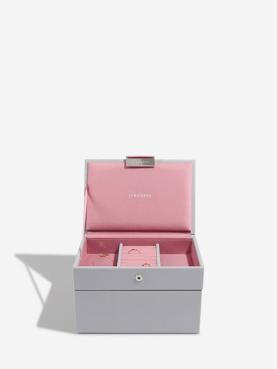 Stackers. Grey & Rose Mini Jewellery Box Set - timeframedclocks