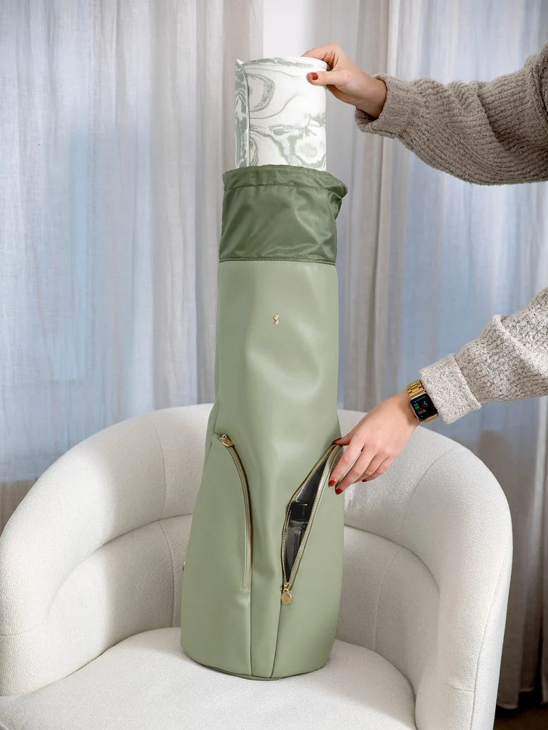 Stackers. Moss Green Yoga Bag *NEW* - timeframedclocks