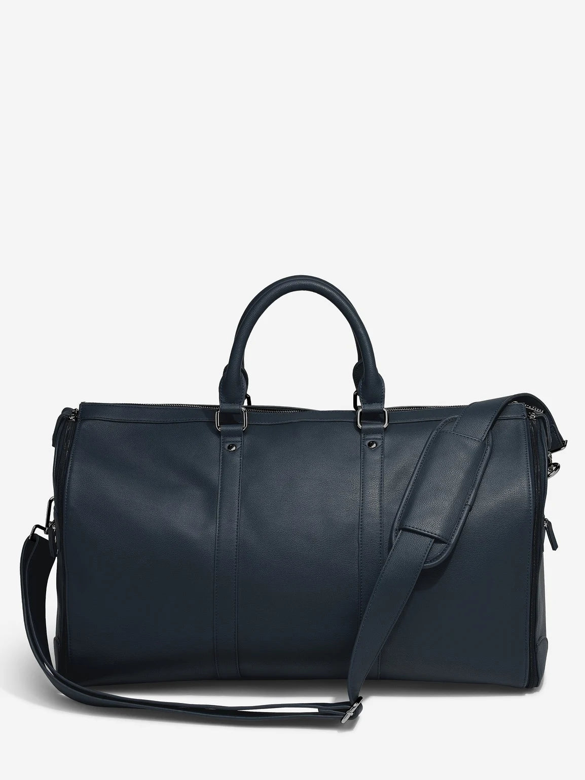 Stackers. Navy Blue & Dark Grey Weekend Suit Bag - timeframedclocks