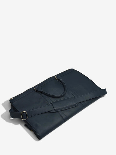 Stackers. Navy Blue Weekend Garment Bag - timeframedclocks