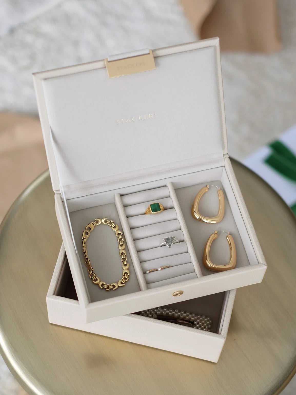 Stackers. Oatmeal Mini Jewellery Box Set - timeframedclocks