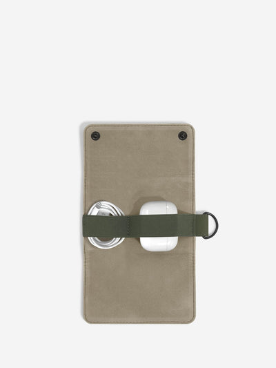 Stackers. Olive Green Compact Cable Tidy - timeframedclocks