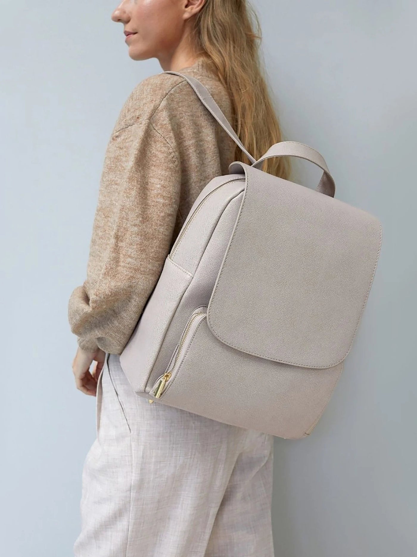 Stackers. Taupe Backpack - timeframedclocks
