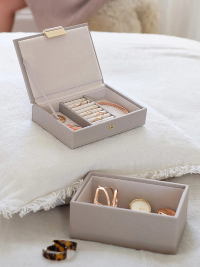 Stackers. Taupe Mini Jewellery Box Set - timeframedclocks